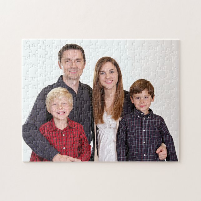 Personalized Family Photo Jigsaw Puzzle (Horizontal)