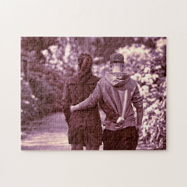Personalized Family Photo Jigsaw Puzzle (Horizontal)
