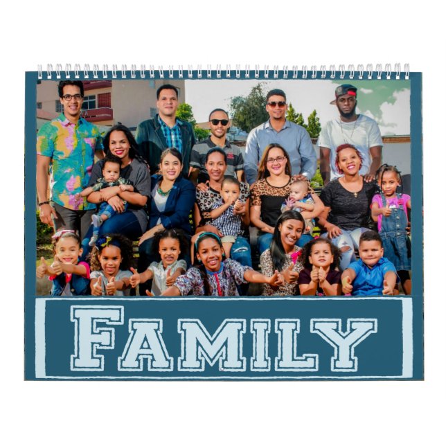 Personalized Family Photo Keepsake Calendar (Cover)
