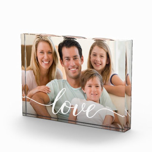 Personalized Family Photo Love Script 