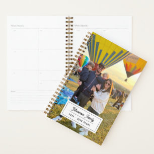 Personalized Family Photo Monthly Weekly 2026-2027 Planner