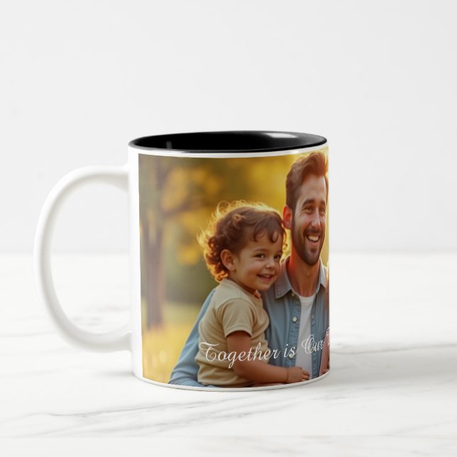 Personalized Family Photo Mug – Custom Coffee Mug  (Left)