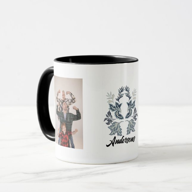 Personalized Family Photo Mug - Grandparent Gift (Front Left)