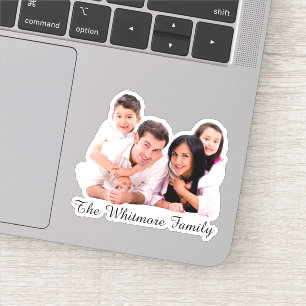 Personalized Family Photo & Name Waterproof Decal