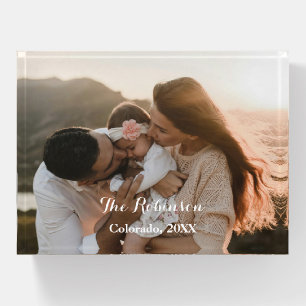 Personalized Family Photo Paperweight