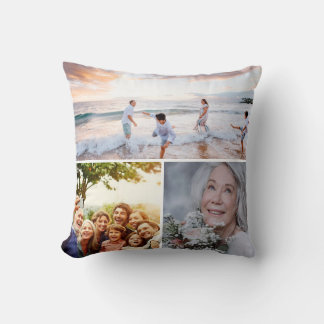 "Personalized Family Photo Pillow – Custom Keepsak