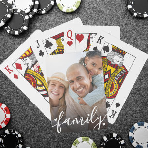 Personalized Family Photo Poker Cards