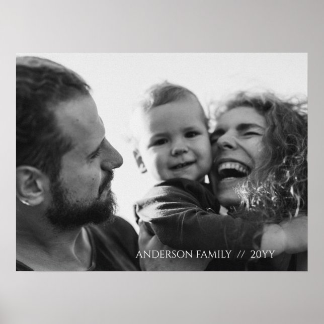 Personalized Family Photo Poster (Front)