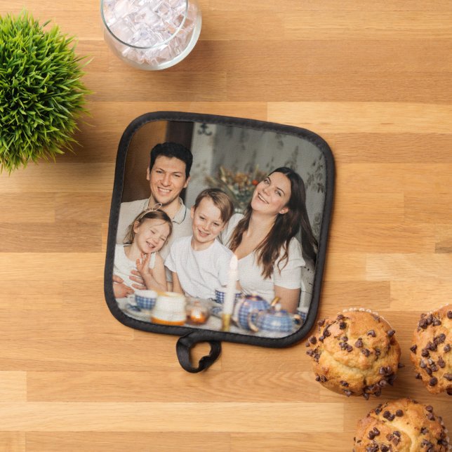 Personalized Family Photo Pot Holder (Top Down)