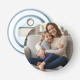 Personalized Family Photo Round Custom Picture Bottle Opener