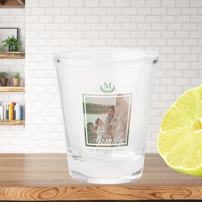 Personalized Family Photo Shot Glass | Monogram Wr (Creator Uploaded)