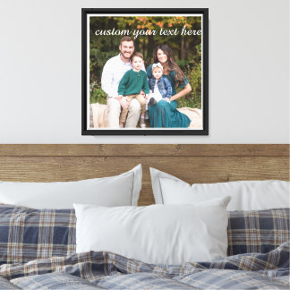 Personalized Family Photo Stretched Canvas Print