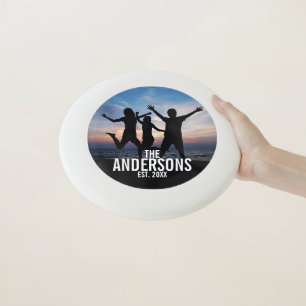 Personalized Family Photo with Family Name Wham-O Frisbee