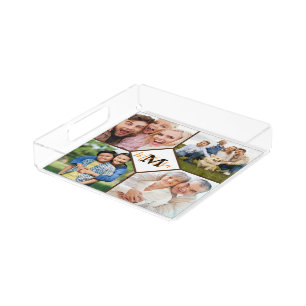 Personalized family photos acrylic tray