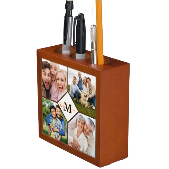 Personalized family photos  desk organizer (In Situ)