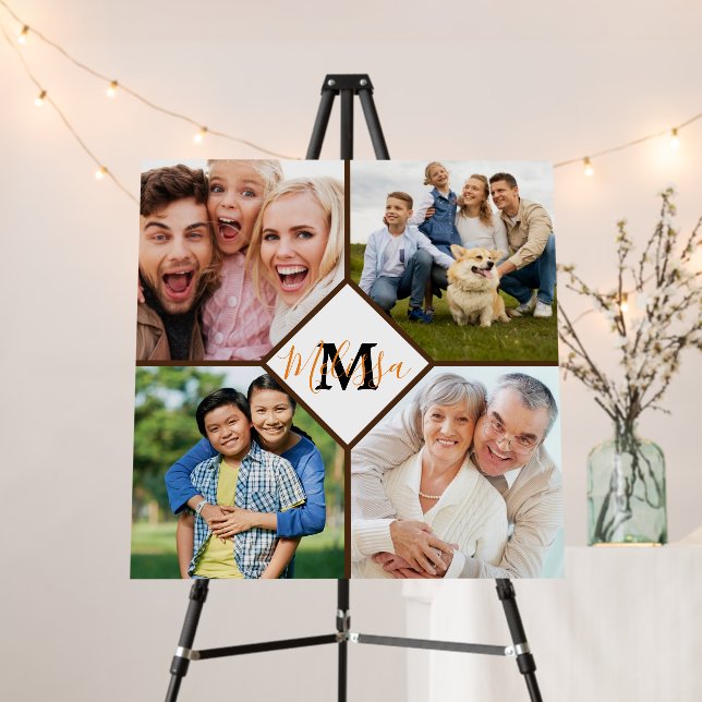 Personalized family photos  foam board (In Situ (Stand))