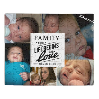Personalized Family Photos Jigsaw Puzzle