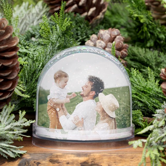  Personalized Family Photos Keepsake Snow Globe (Winter)