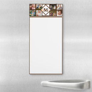 Personalized family photos magnetic notepad