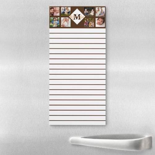 Personalized family photos  magnetic notepad