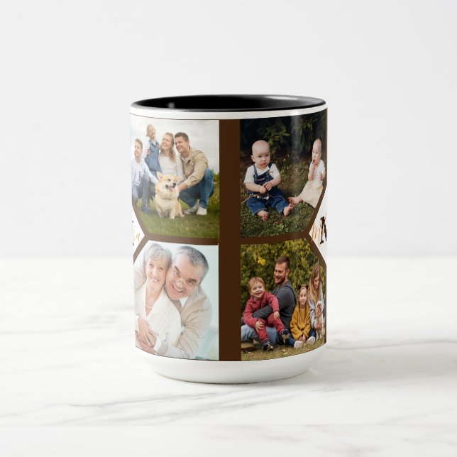 Personalized family photos  mug (Center)