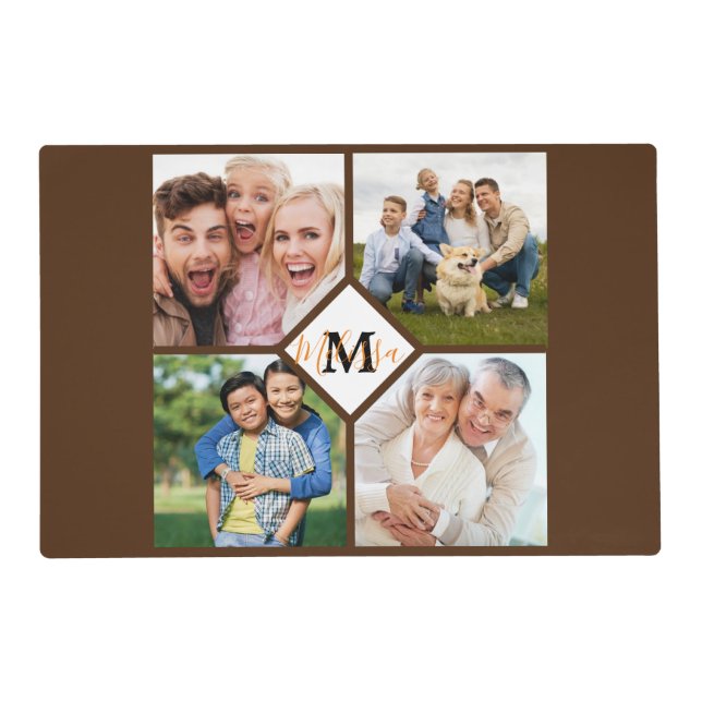 Personalized family photos  placemat (Front)