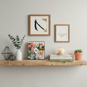 Personalized family photos plaque