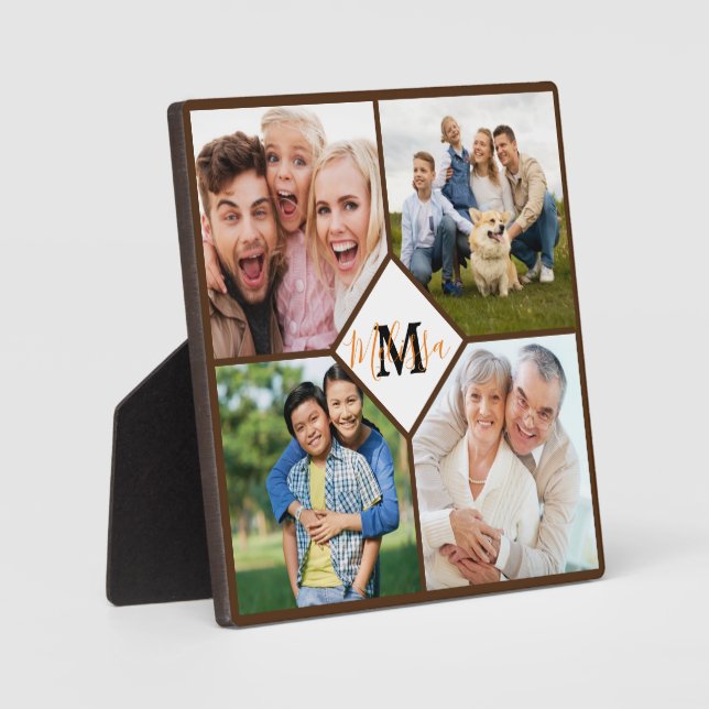 Personalized family photos  plaque (Front)