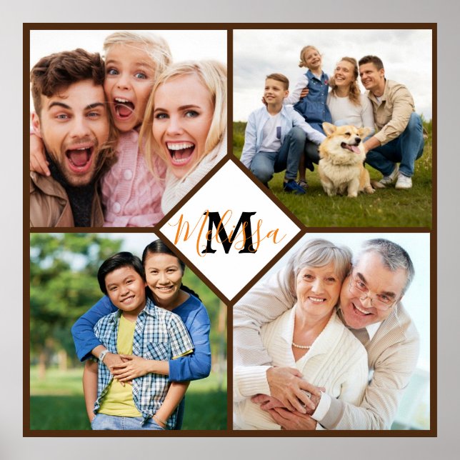 Personalized family photos  poster (Front)