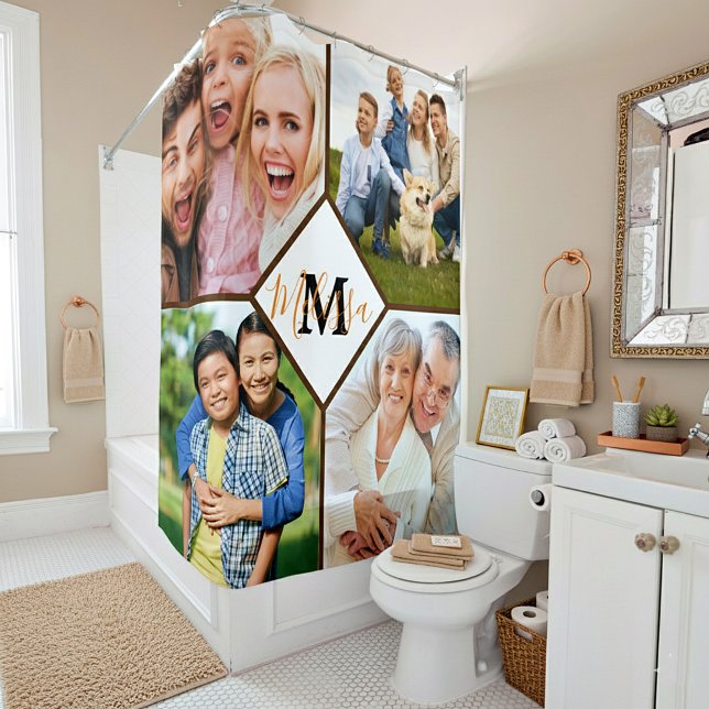 Personalized family photos  shower curtain (Creator Uploaded)