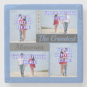 Personalized Family Photos Stone Coaster