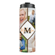 Personalized family photos thermal tumbler