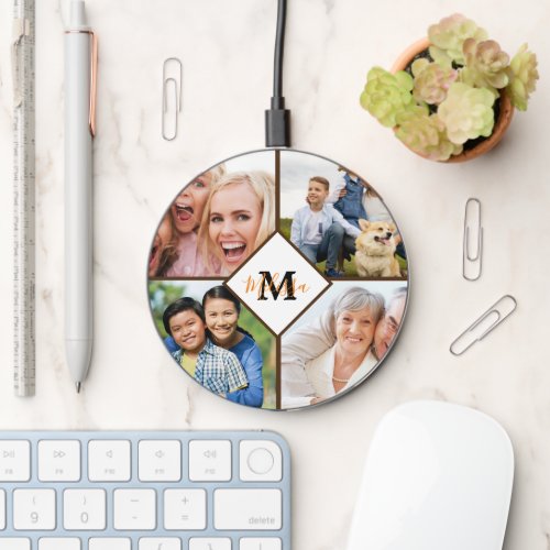 Personalized family photos   wireless charger 