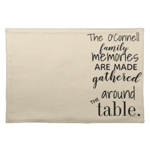 Personalized Family Placemat