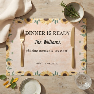 Personalized Family Placemat Custom Name Table Mat