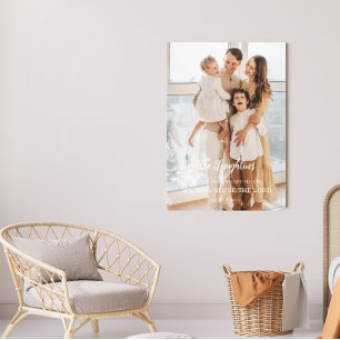 Personalized Family Portrait Canvas Print