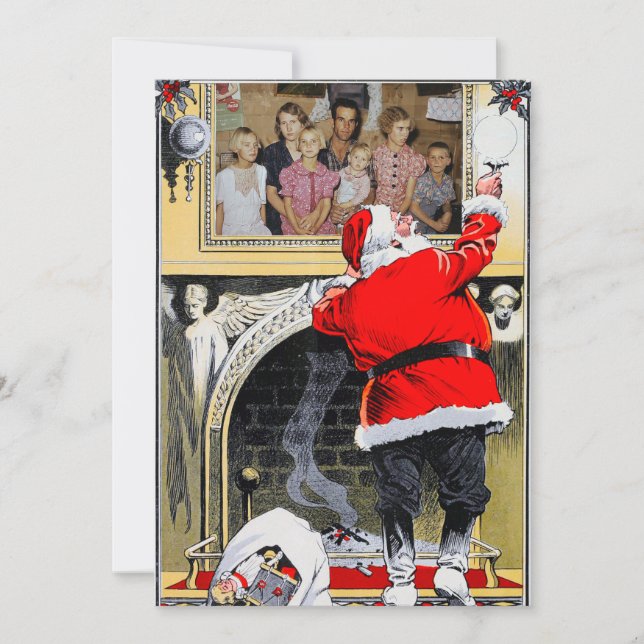 Personalized Family Portrait Christmas Card (Front)