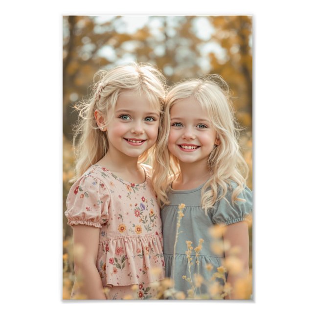Personalized Family Premium Satin Photo Print (Front)
