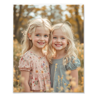 Personalized Family Premium Satin Photo Print