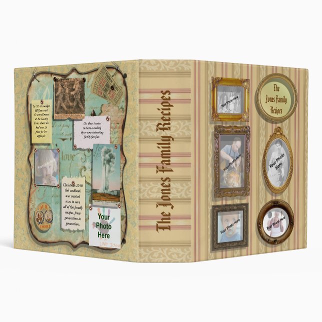 Personalized Family Recipe Binder (Background)