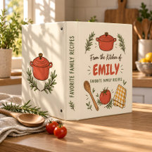 Personalized Family Recipe Binder