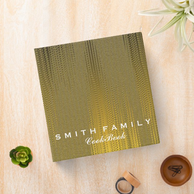 Personalized Family Recipe Cookbook 3 Ring Binder (In Situ)