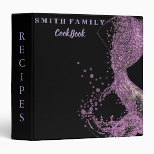 Personalized Family Recipe Cookbook 3 Ring Binder