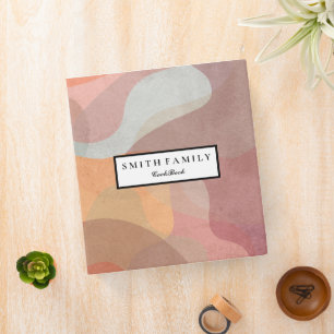 Personalized Family Recipe Cookbook 3 Ring Binder