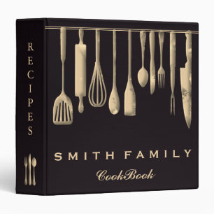 Personalized Family Recipe Cookbook 3 Ring Binder