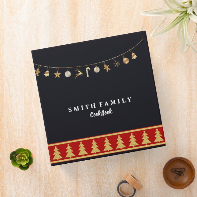 Personalized Family Recipe Cookbook 3 Ring Binder (In Situ)
