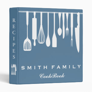 Personalized Family Recipe Cookbook 3 Ring Binder