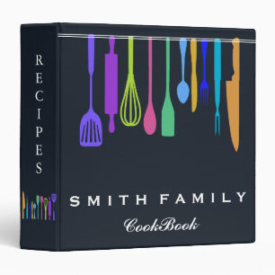 Personalized Family Recipe Cookbook 3 Ring Binder