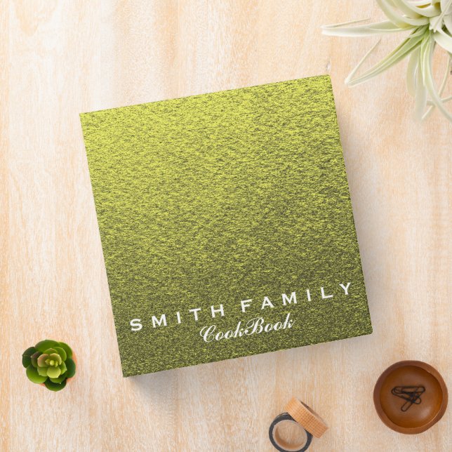 Personalized Family Recipe Cookbook 3 Ring Binder (In Situ)