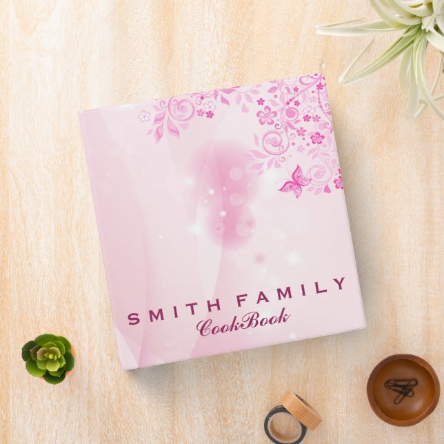 Personalized Family Recipe Cookbook 3 Ring Binder (In Situ)